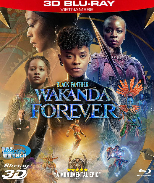 Z314.Black Panther II - Wakanda Forever 2023  CHIẾN BINH ÁO ĐEN II  3D50G - WANKANDA BẤT DIỆT (DTS-HD MA 7.1)